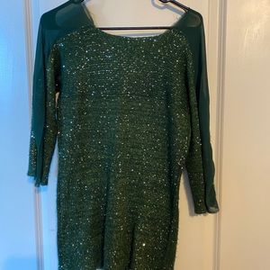 Sparkle green sweater